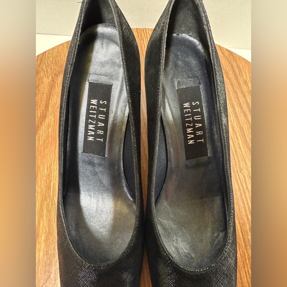 Stuart Weitzman Snakeskin-Like Print Leather Vint… - image 5